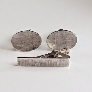 Vtg Foster cufflinks with tie clip
